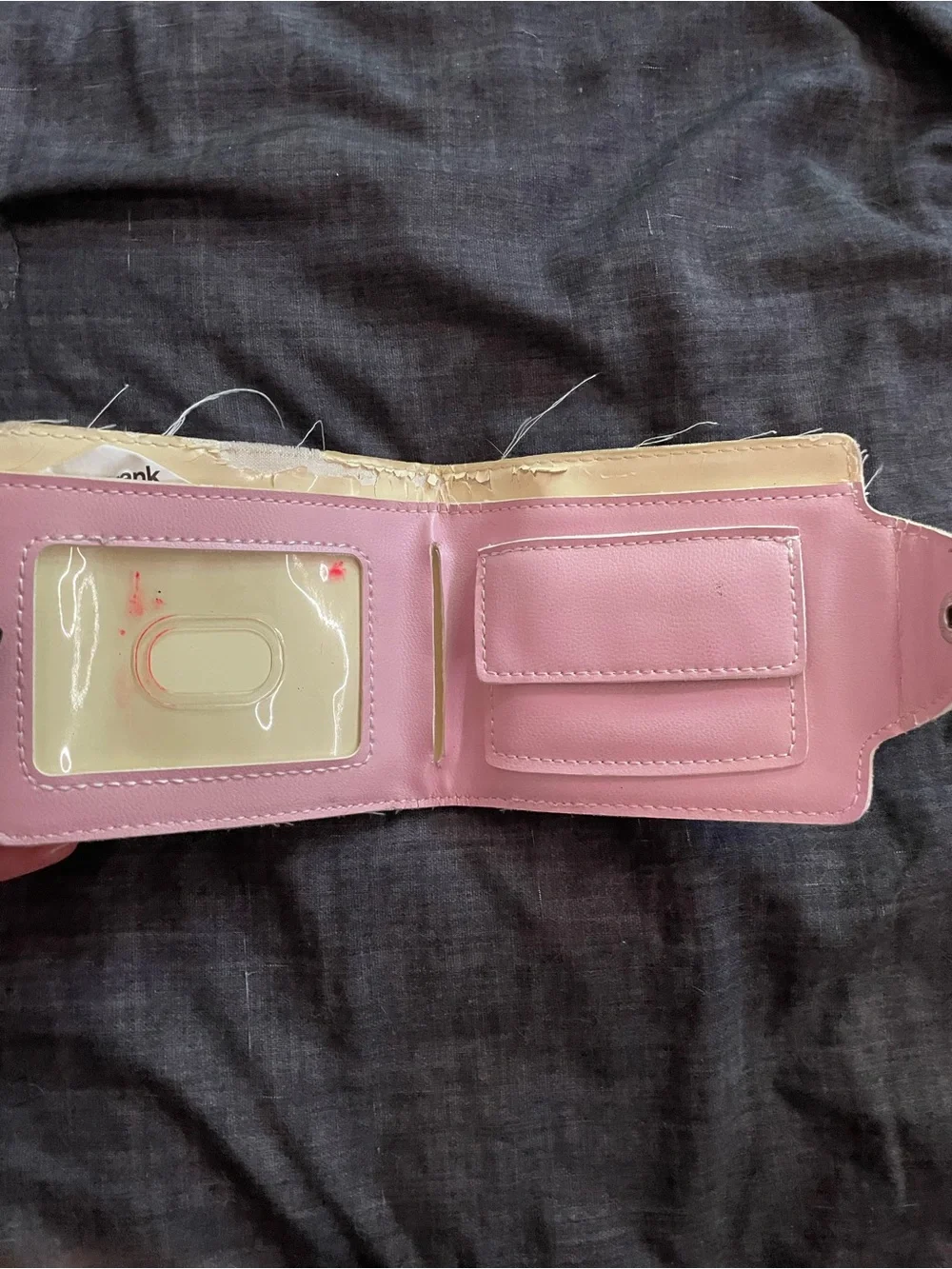 Paul Frank Pink Kids Wallet with Monkey Face and Red Accent